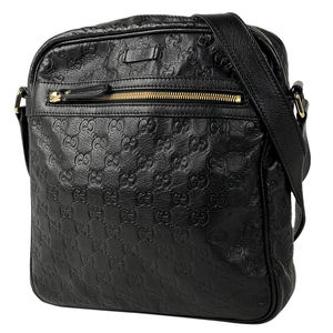 Gucci Shoulder Bag Crossbody Shima Leather Black